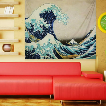 Wall Hanging Carpet Wave Pattern Tapestry Yoga Beach Mat Home Tablecloth 3